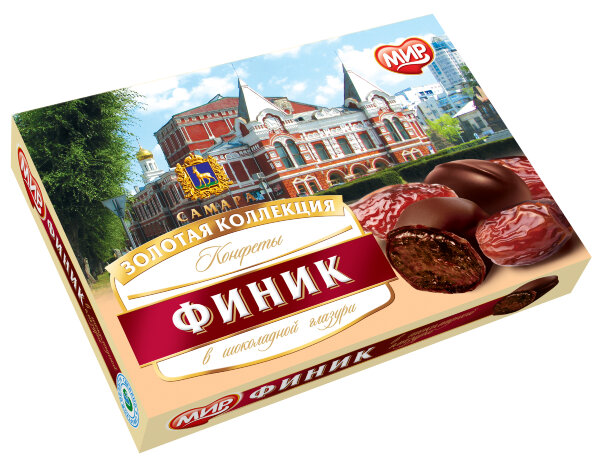 №2 КФ МИР Финики в шоколадной глазури 160г  в Краснодаре