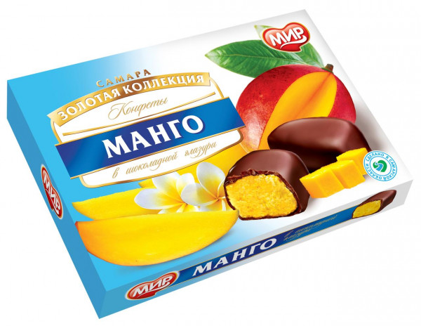 №2 КФ МИР Манго-Кокос в шоколадной глазури 160г  в Краснодаре