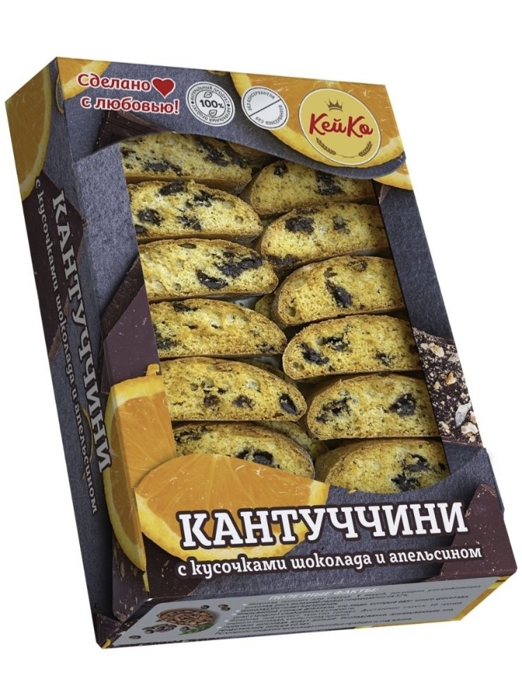  Кей Ко Кантуччини с кусочками шоколада и апельсином, 200г   в Краснодаре
